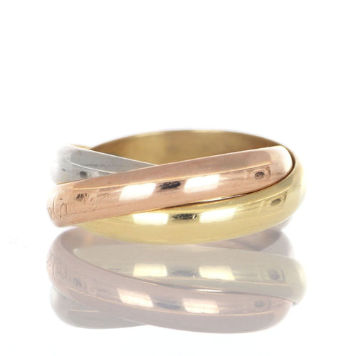 Bague 52 CARTIER - Bague - Trinity - Or blanc 18 carats, Or jaune, Or rose 58 Facettes