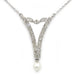 Collier Collier Pendentif - Or blanc diamants & Perle 58 Facettes 250014R