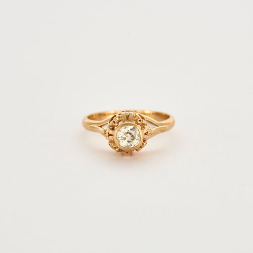 Bague 52 Bague solitaire diamant 0,50 ct or rose 58 Facettes