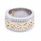 Bague 54 Bague en or bicolore avec diamants 58 Facettes N102904