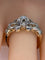 Bague 60 Bague jonc en Or blanc rubané & Diamants 58 Facettes