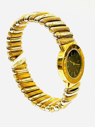 Montre BVLGARI. Collection Bvlgari-Bvlgari, montre 2 ors 18K 58 Facettes