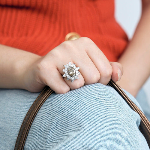 Bague 50 Bague en or blanc et diamants 58 Facettes LJ30