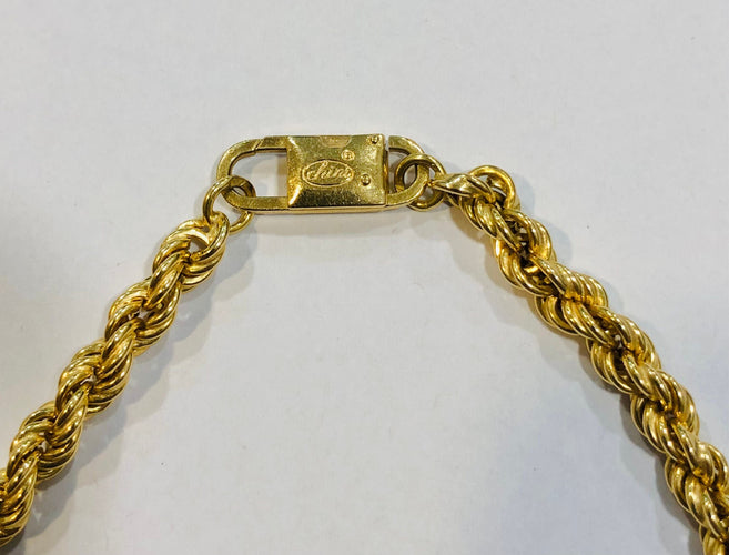 Collier Collier maille corde "CHINI BREV" or jaune 58 Facettes