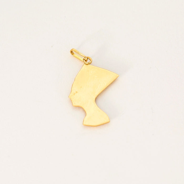 Pendentif Nefertiti or jaune