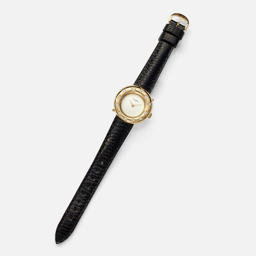 Montre CHAUMET - Montre Anneau en or jaune et diamants 58 Facettes