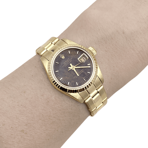 Montre Montre Femme Rolex, "Oyster Perpetual Datejust", or jaune. 58 Facettes 34471