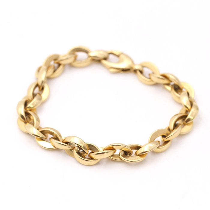 Bracelet Bracelet semi creux en or jaune 58 Facettes E360292A