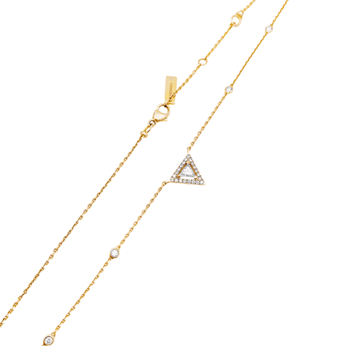 Collier Collier Messika, "Théa", or rose et diamants. 58 Facettes 35299