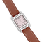 Montre Hermès, "Cape Cod", acier, cuir.