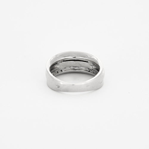 Bague Bague Or Blanc Saphirs Diamants 58 Facettes