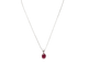 Collier Collier solitaire en or blanc et rubis 2,12ct 58 Facettes 20021
