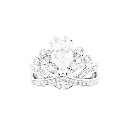 48 Bague Chaumet, "Joséphine Aigrette Impériale", platine et diamants. 58 Facettes 35032
