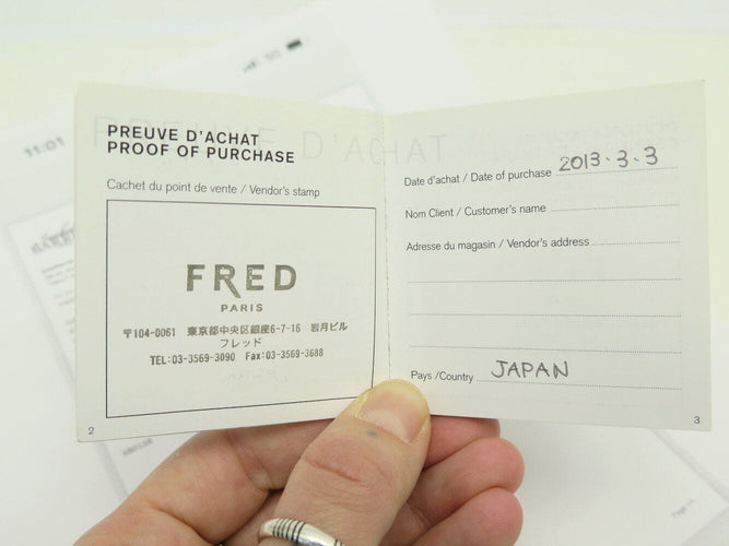 Bracelet bracelet FRED force 10 gm 0b0007 manille en or rose 18k cordon rose 58 Facettes 271114