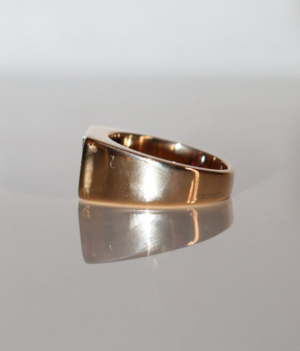 Bague 56 Bague Chevalière Rubis Diamants 58 Facettes 541