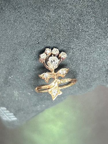 Bague 50 Bague deux ors et diamant 58 Facettes 217112