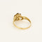 Bague Fleur en Or jaune, citrines et diamant