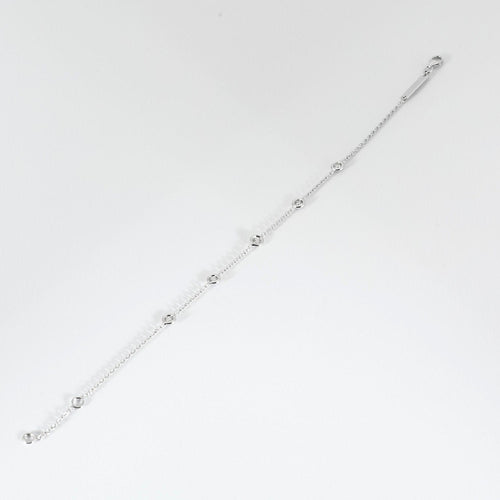 Bracelet Bracelet 5 diamants or blanc 58 Facettes