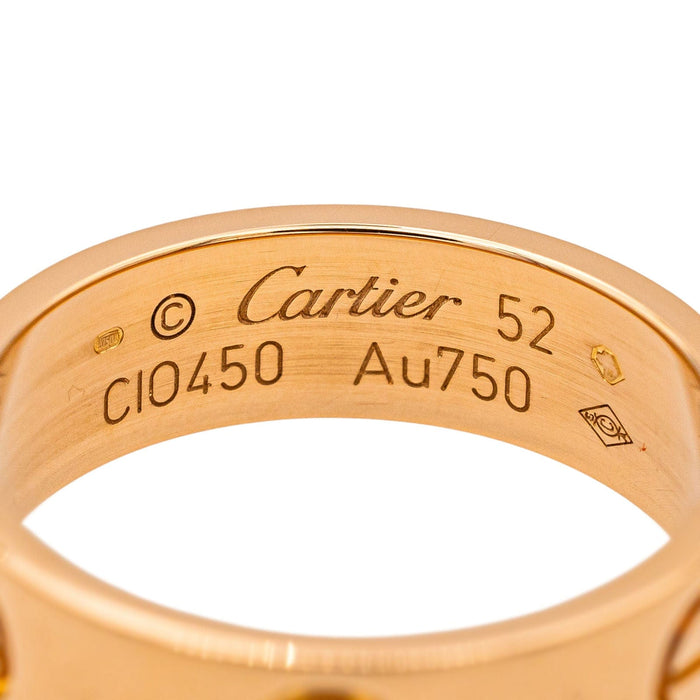 Bague 52 Cartier Bague Love Or rose 58 Facettes 3847016CN