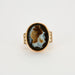 Ring 53.5 FINE ANTIQUE ONYX GOLD CAMEO RING WITH DIAMONDS 58 Facettes 31300537