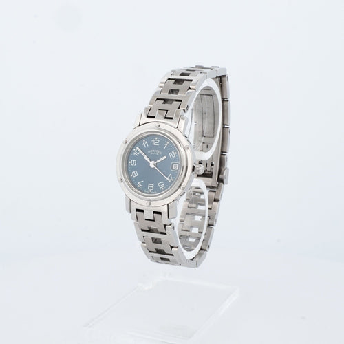 Bracelet Hermès Cape Cod - Cadran bleu arabe - SM 58 Facettes