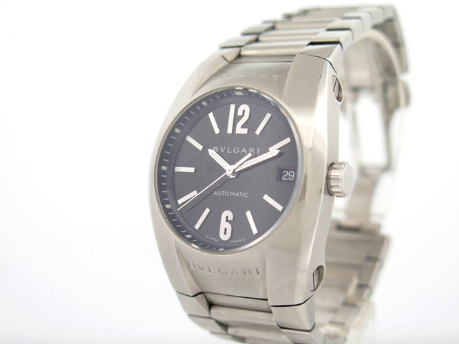 Montre montre BULGARI ergon eg35s 35 mm automatique acier brosse 58 Facettes 272370