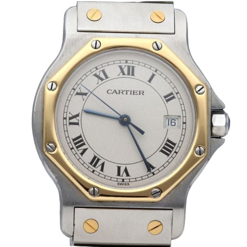 Montre Montre Cartier Santos Ronde Octogone 58 Facettes MT41531