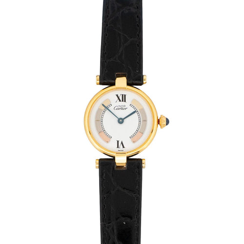 Montre CARTIER - Montre Must Vendôme - Ivory trinity dial - SM 58 Facettes