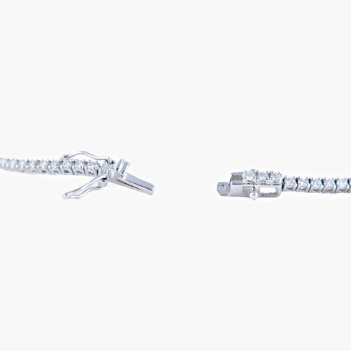 Bracelet Bracelet rivière en or blanc et diamants 58 Facettes 58FC19