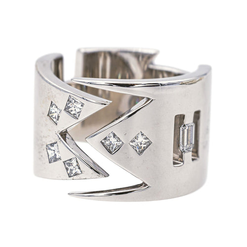 Bague 53 Bague Or blanc Diamant 58 Facettes 3803324CN