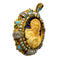 Pendentif Pendentif religieux contemporain en or jaune avec diamants et perles 58 Facettes Q344B