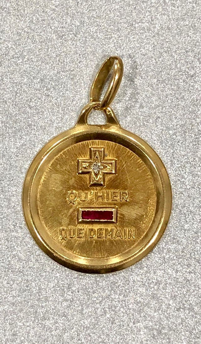 Médaille d'amour or jaune