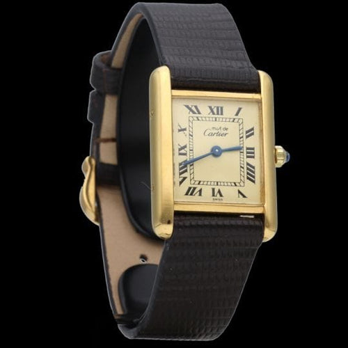 Montre Cartier Montre Tank Vermeil 58 Facettes MT43311