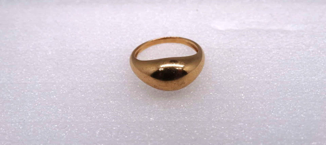 Bague Bague bombée or jaune 58 Facettes 11645