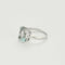 Bague 54,5 Bague Solitaire en or blanc et aigue-marine 58 Facettes RAM3095