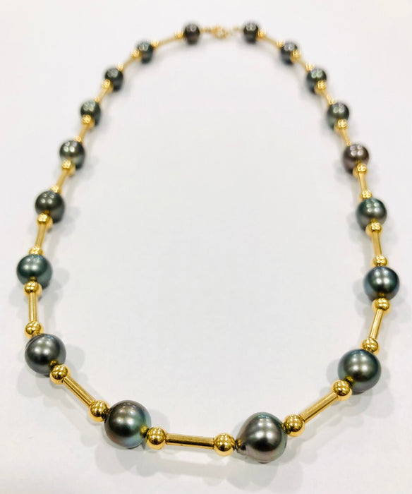 Collier perles de Tahiti Or jaune