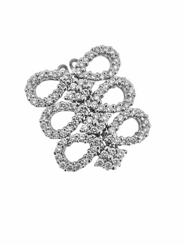 Bracelet Bracelet or blanc certifié HRD serti de 800 diamants naturels 58 Facettes