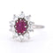 Bague 53 Bague Marguerite Vintage en Or, Rubis et Diamants 58 Facettes 443