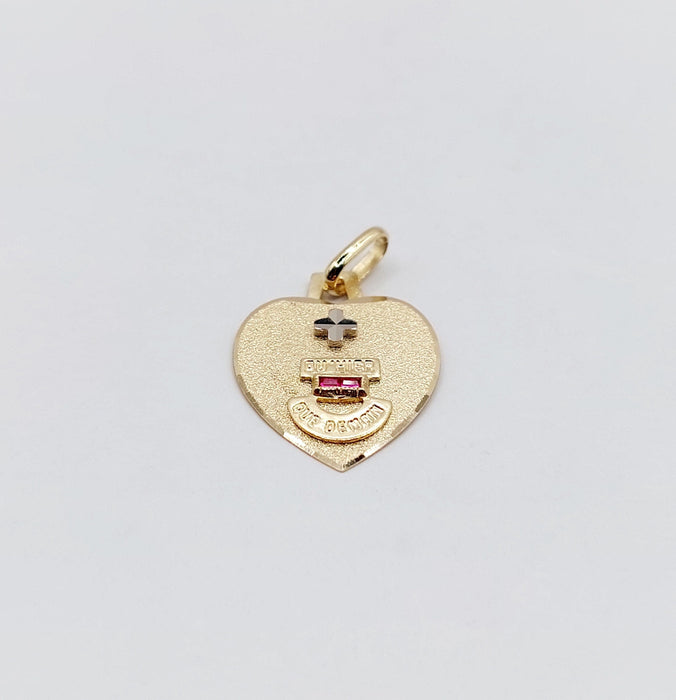 Pendentif AUGIS - Pendentif médaille d'amour or  "+ qu'hier - que demain" - L'Intemporelle 58 Facettes J5013X0000