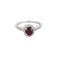 Bague 50 Bague en or blanc, rubis et diamants 58 Facettes LJ34