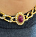 Collier Collier Cartier vintage en or jaune diamants et rubis 58 Facettes