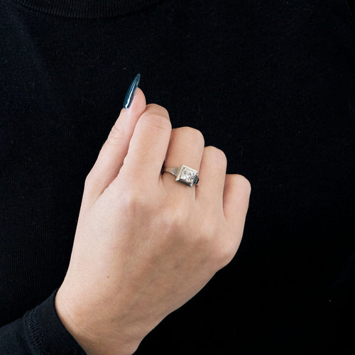 Bague BAGUE SOLITAIRE ART DECO DIAMANTS 58 Facettes 31300595