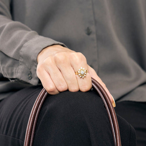 Bague 50 Bague Marguerite 58 Facettes LP1166