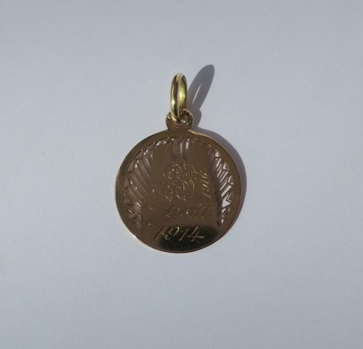 Pendentif Pendentif commémoratif Cathédrale de Reims en or 58 Facettes