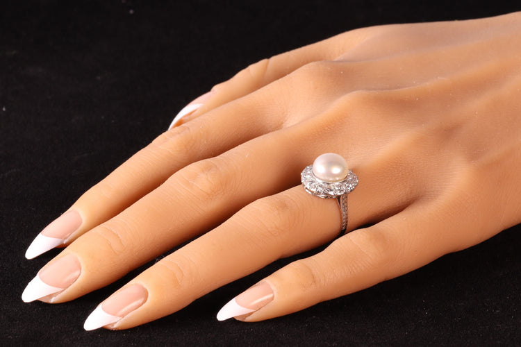 Bague 51 Perle du passé : une bague de fiançailles sertie de diamants datant des années 1930 58 Facettes 16046-0020