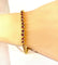 Bracelet Bracelet ligne en or jaune et rubis 58 Facettes AB609