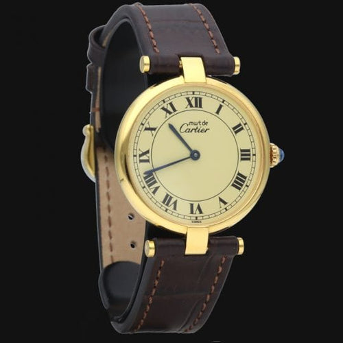 Montre Cartier Montre Must De Cartier Vermeil 58 Facettes MT42956