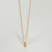 Collier Collier or jaune solitaire 58 Facettes LP26