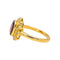 Bague 54.5 Bague  Pompadour Or jaune Grenat, Diamant 58 Facettes 4824714CN