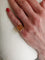 Bague 53 BAGUE ANCIENNE SAPHIR JAUNE 58 Facettes 083821